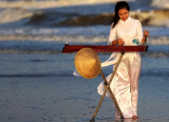 独弦琴：京族弹弦乐器，具有独特的民族风格和浓郁的南国色彩