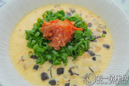 韩式泡菜蒸蛋做法