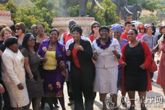 呼吁保证妇女生存权益的南非妇女节