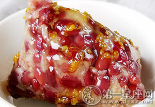 红豆蜜枣粽